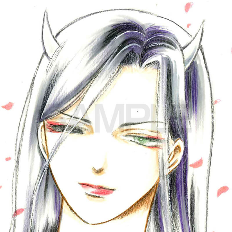 【限定1枚】さちみりほ先生　完成品カラーイラスト色紙1