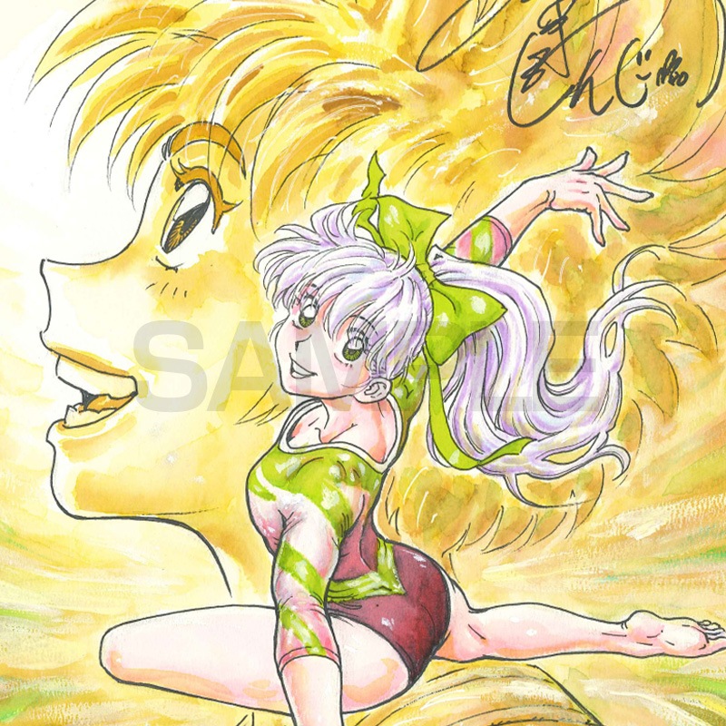 【限定1枚】今泉伸二先生　完成品色紙「空のキャンバス4」