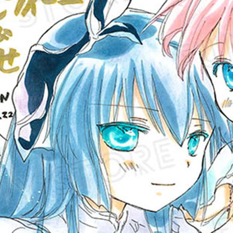 【限定1枚 ★サイレントオークション★4/28 12:00～5/11 23:59まで！】かなん先生　完成品カラーイラスト色紙105『ギャラクシーエンジェル』ミルフィーユ＆ちとせ（干支《午年》オプション）