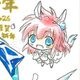【限定1枚 ★サイレントオークション★4/28 12:00～5/11 23:59まで！】かなん先生　完成品カラーイラスト色紙106『ギャラクシーエンジェル』ミント＆ミニミルフィーユ＆ミニヴァニラ（干支《午年》オプション）