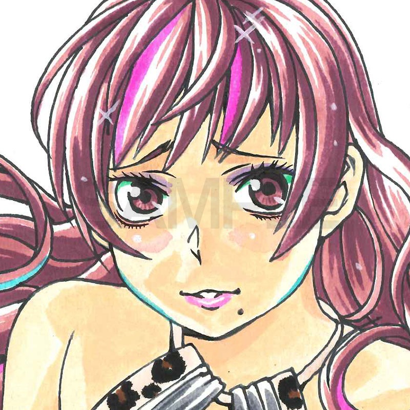 【限定１枚】藤栄道彦先生　完成品カラーイラスト色紙3「コンシェルジュ プラチナム　十津川京香」