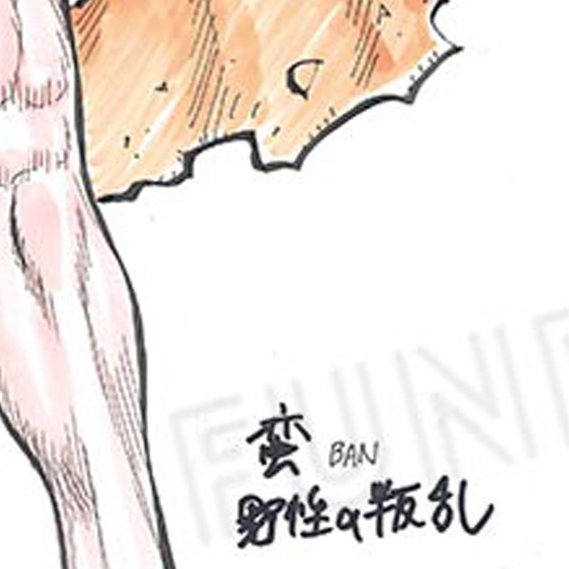 【限定1枚】岡村賢二先生　原画2『蛮～野性の叛乱』蛮【生原画】