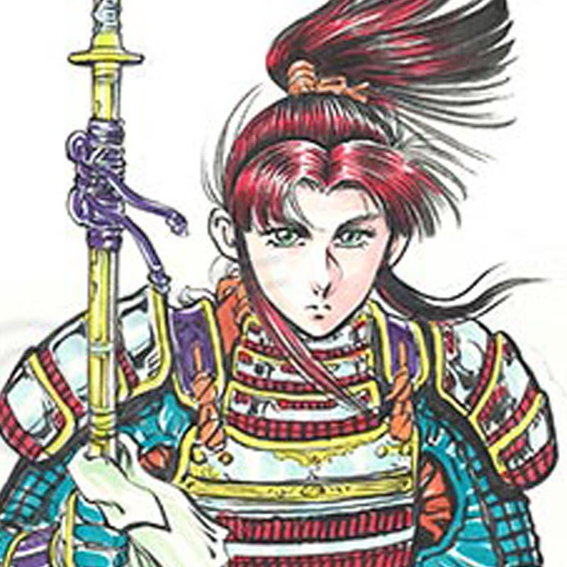 【限定1枚】岡村賢二先生　原画3『第六天魔王 信長』森蘭丸【生原画】
