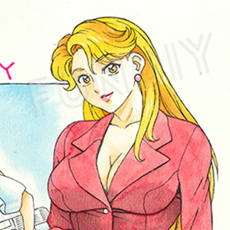 【限定1枚】山桜桃先生　完成品カラーイラスト色紙3『Lucky Boy』
