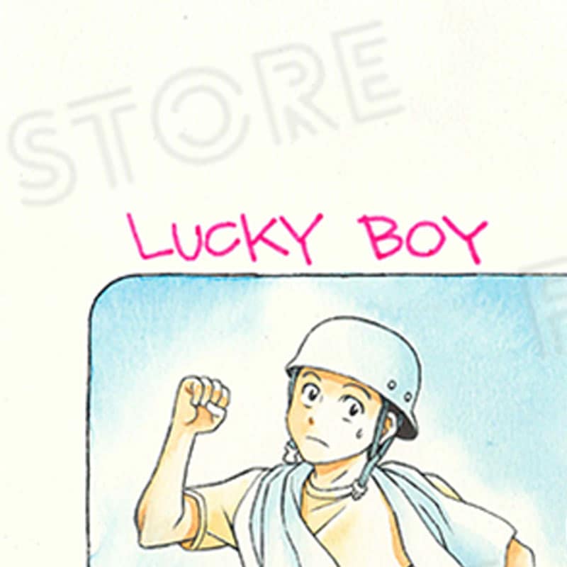 【限定1枚】山桜桃先生　完成品カラーイラスト色紙3『Lucky Boy』