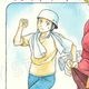 【限定1枚】山桜桃先生　完成品カラーイラスト色紙3『Lucky Boy』