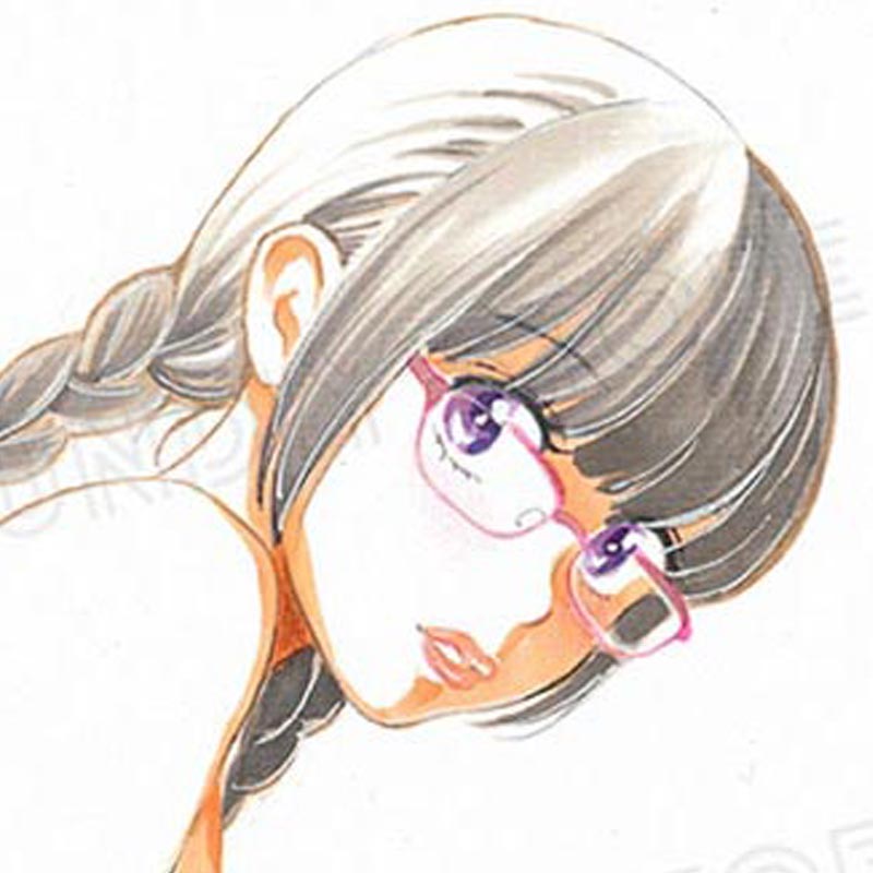 【限定1枚 ★サイレントオークション★】葉月京先生　完成品カラーイラスト色紙2『恋愛ジャンキー』地井姿子（水着）