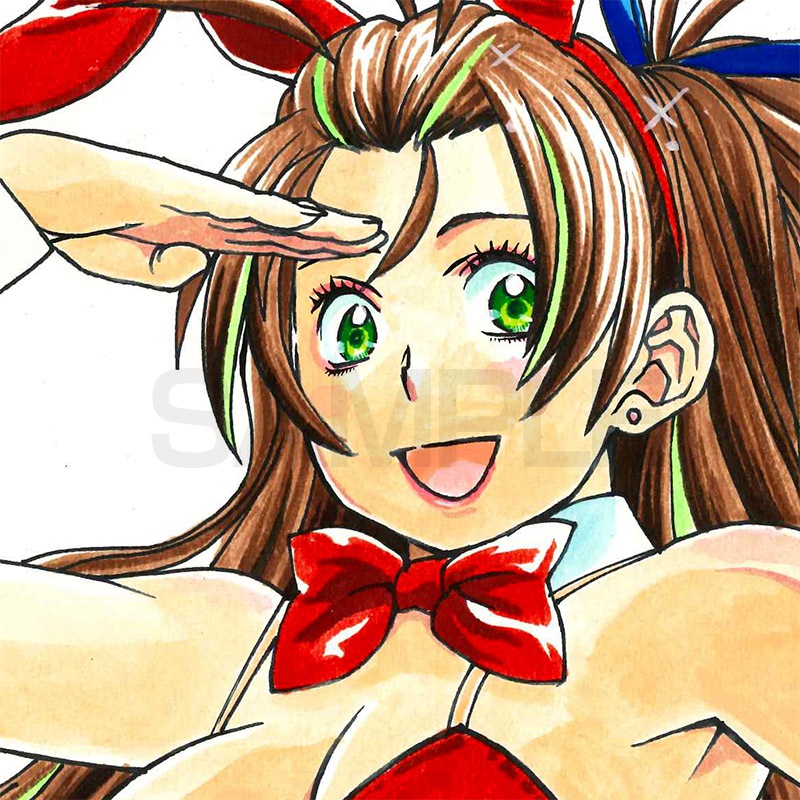 【限定１枚】藤栄道彦先生　完成品カラーイラスト色紙5「コンシェルジュ」川口涼子