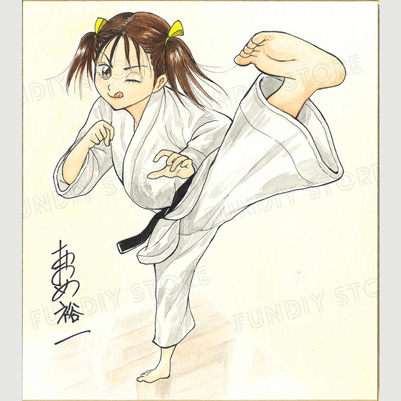おおめ裕一先生　セミオーダーカラーイラスト色紙