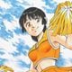 【限定1枚】押山雄一先生　完成品カラーイラスト色紙3『あばれ花組』愛原瞳（チアガール）
