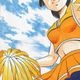 【限定1枚】押山雄一先生　完成品カラーイラスト色紙3『あばれ花組』愛原瞳（チアガール）