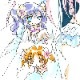 【サイレントオークション★7/16 12:00～7/21 23：59まで！】【限定1枚】かなん先生　ギャラクシーエンジェル　完成品カラーイラスト色紙57『ルーンエンジェル隊』