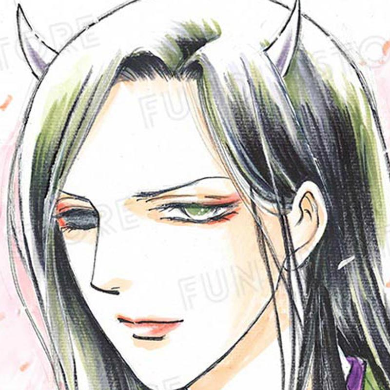 【限定1枚】さちみりほ先生　完成品カラーイラスト色紙3『夢やしきへようこそ』那智王（微笑み）