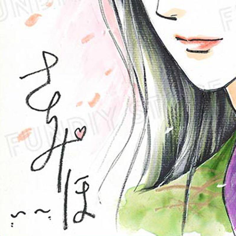 【限定1枚】さちみりほ先生　完成品カラーイラスト色紙3『夢やしきへようこそ』那智王（微笑み）