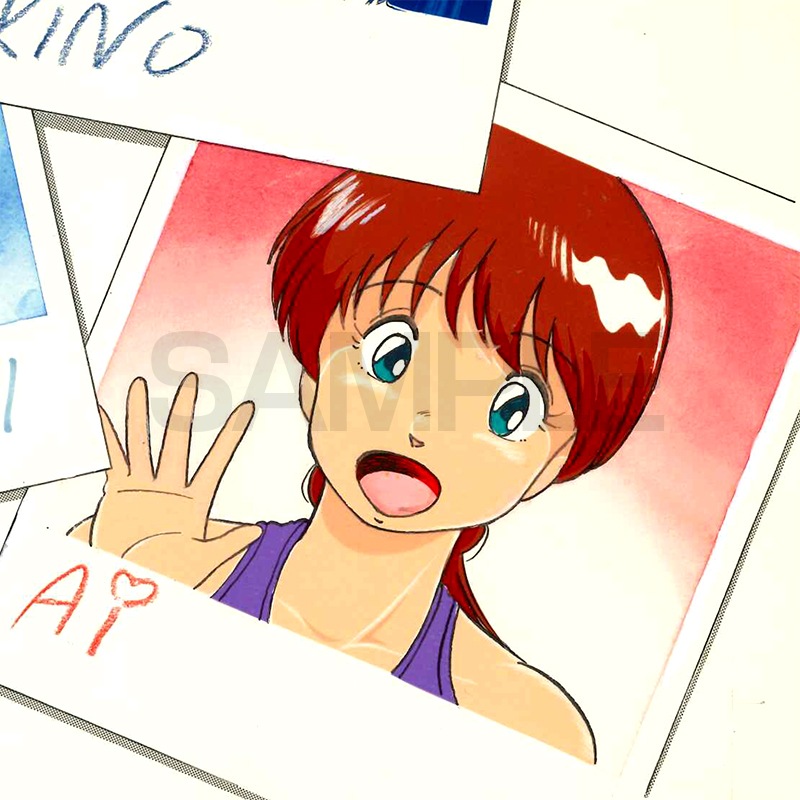 【限定1枚】坂口いく先生　原画3「JC短編集①がんばればHERO　カバーカラー＋作者カット・背カット」