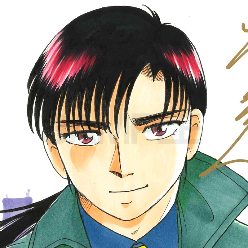 【限定1枚】坂口いく先生　完成品カラーイラスト色紙「闇狩人」2