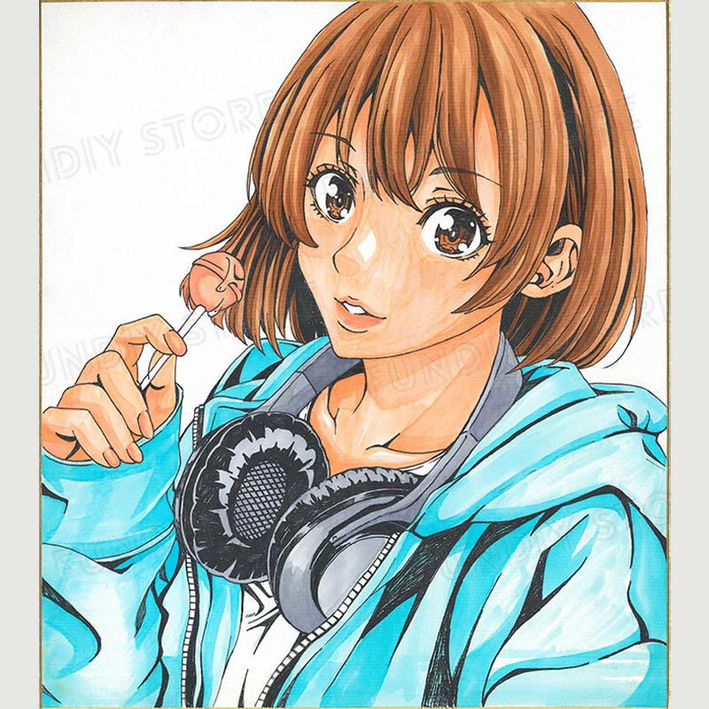 たけもっぷ先生　セミオーダーカラーイラスト色紙