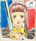 【限定１枚】藤栄道彦先生　完成品カラーイラスト色紙11「最後のレストラン」ジャンヌ