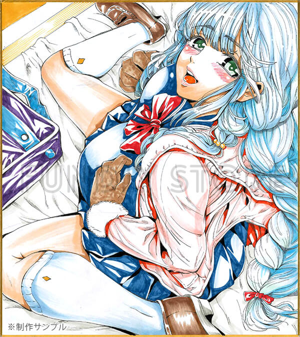 【限定1枚】あきは＠先生　オリジナル　完成品カラーイラスト色紙1