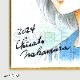 【サイレントオークション★4/26 15:00～！】【限定1枚】中村地里先生　完成品カラーイラスト（ミニ色紙２枚付き）