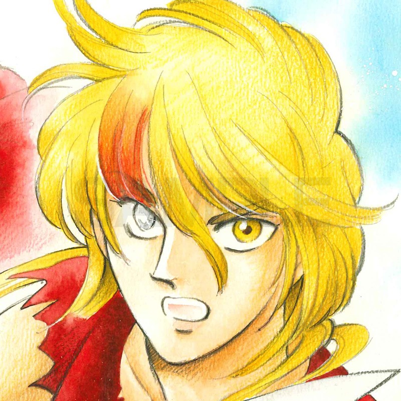 【限定1枚】あずみ椋先生　完成品色紙1『緋色い剣』