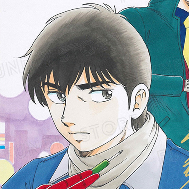 【限定1枚】坂口いく先生　完成品カラーイラスト色紙10『闇狩人』