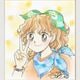 【限定1枚】佐藤まり子先生　完成品カラーイラスト色紙2『おちこぼれ同盟（カンパニー）』芹沢朝美（ちゃみい）