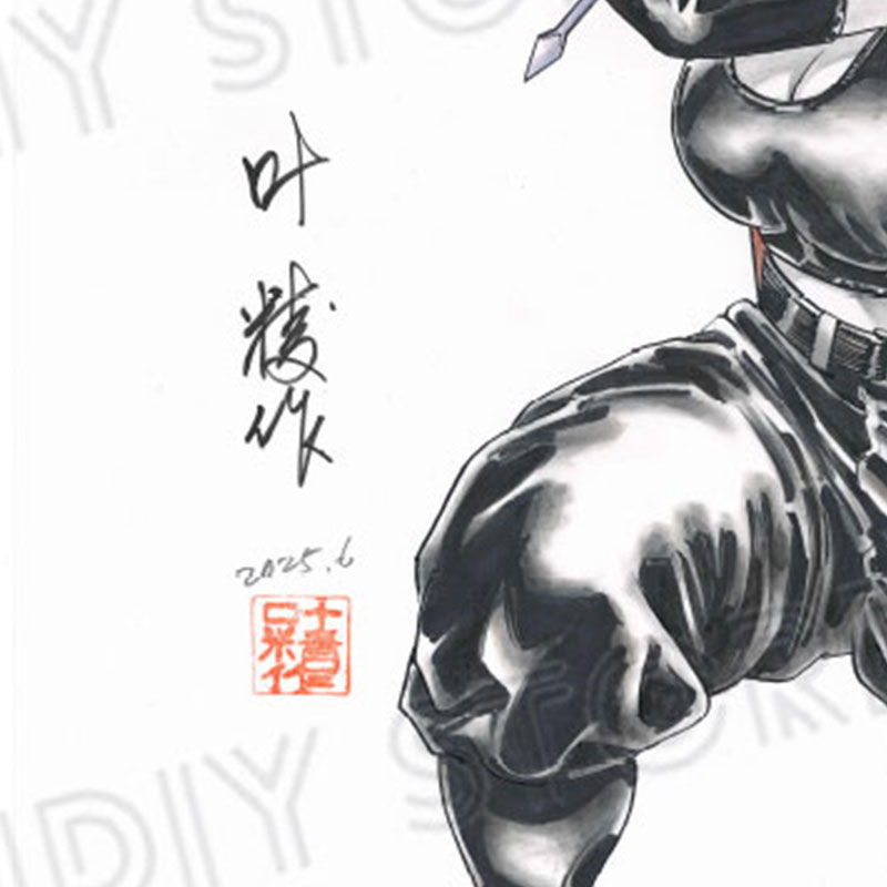 【限定1枚】叶精作「女裏飛脚・あずさ」表紙イラスト4