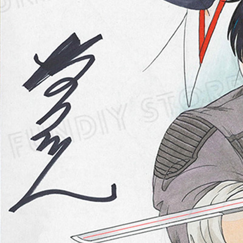 【限定1枚】坂口いく先生　完成品カラーイラスト色紙11『闇狩人』京に哭く鬼より