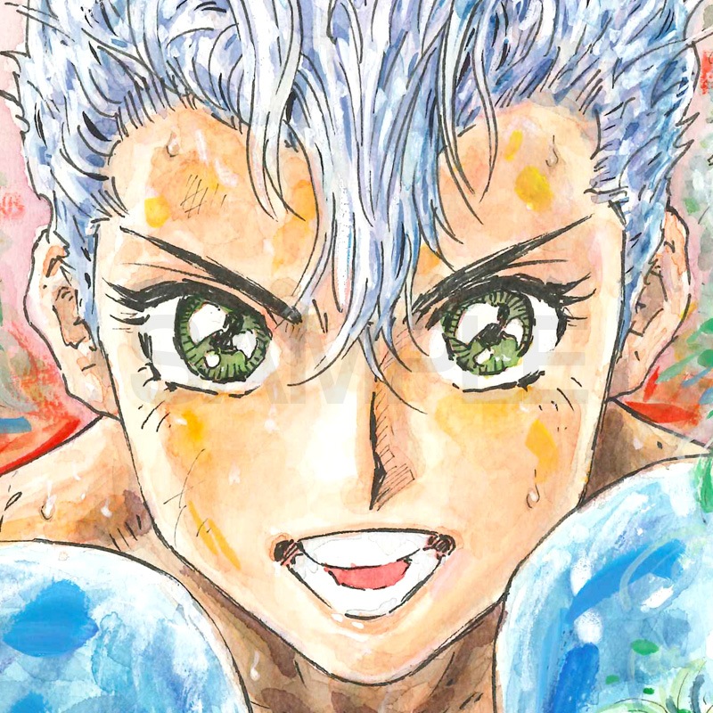 【限定1枚】今泉伸二先生　完成品色紙「神様はサウスポー4・北村友樹」