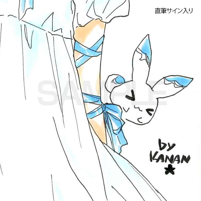 【サイレントオークション★2/2 15:00～！】【限定1枚】かなん先生　ギャラクシーエンジェル　完成品カラーイラスト色紙33『ミント・ブラマンシュ』