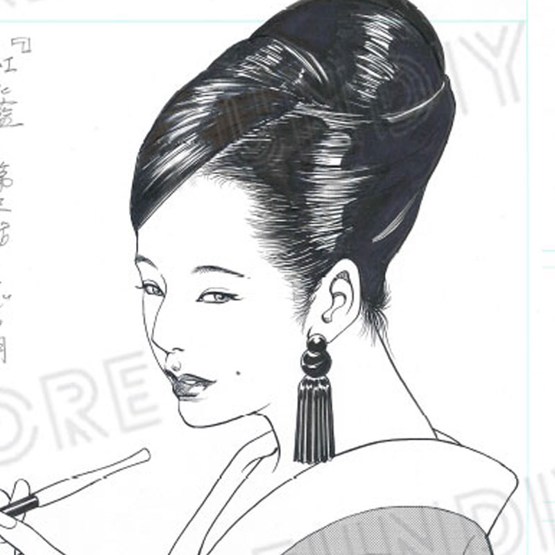 【限定1枚】叶精作「紅と藍」扉3