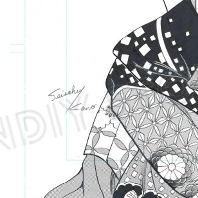 【限定1枚】叶精作「紅と藍」扉3