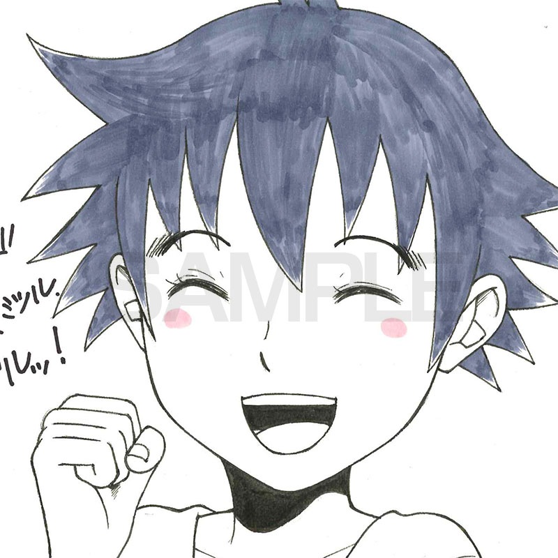 【限定1枚】鹿賀ミツル先生　完成品カラーイラスト色紙1