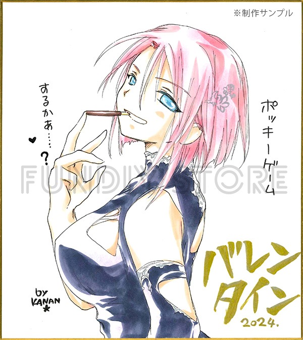 【サイレントオークション★2/2 15:00～！】【限定1枚】かなん先生　ギャラクシーエンジェル　完成品カラーイラスト色紙34『フォルテ・シュトーレン』