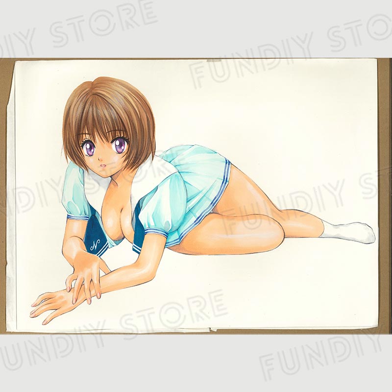 【限定1枚 ★サイレントオークション★】百済内創（葉月京）先生　原画5『ふにく倶楽部』表紙イラスト【生原画】