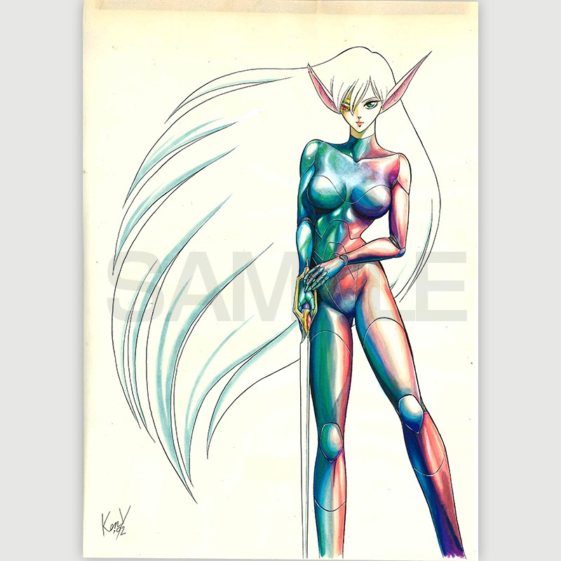 【限定1枚】矢野健太郎　原画18『ArbeZ』ラポートコミックス　カバー表4