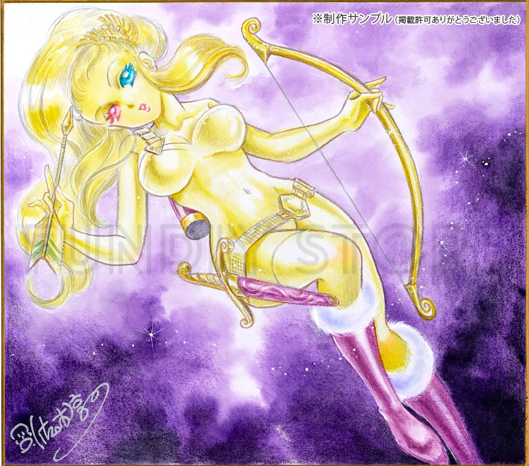 佐々木淳子先生　セミオーダーカラーイラスト色紙