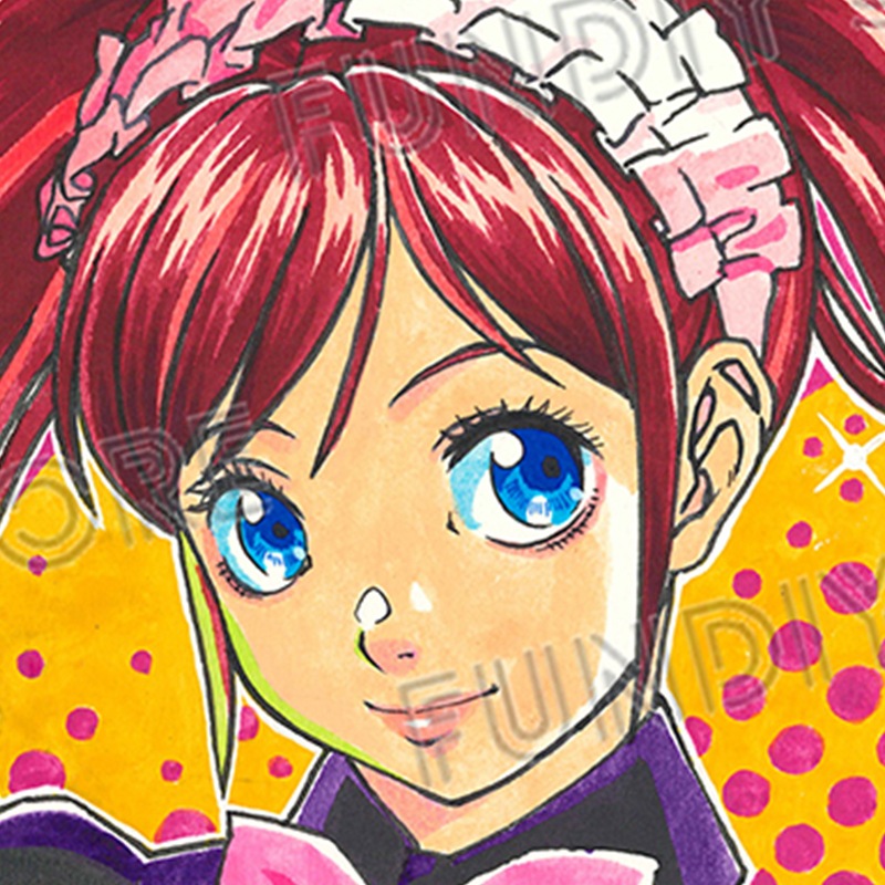 【サイレントオークション★2025/2/21 19:00～2/26 23：59まで！】【限定１枚】藤栄道彦先生　完成品カラーイラスト色紙16「最後のレストラン」千恵