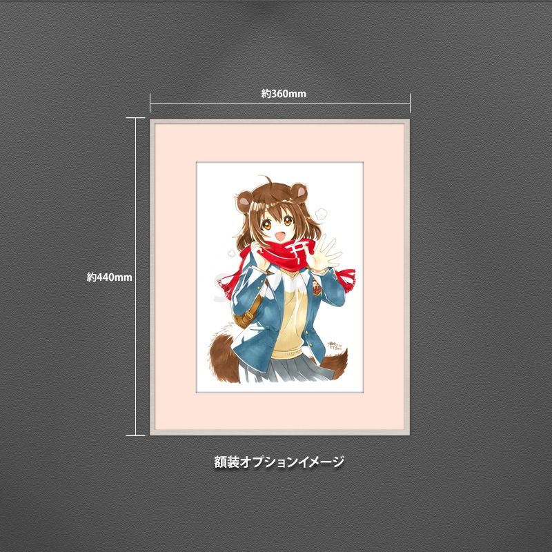 【サイレントオークション★2/22 12:00～！】【限定1枚】瀬田ヒナコ　完成品カラーイラスト6「ポンな女子高生」