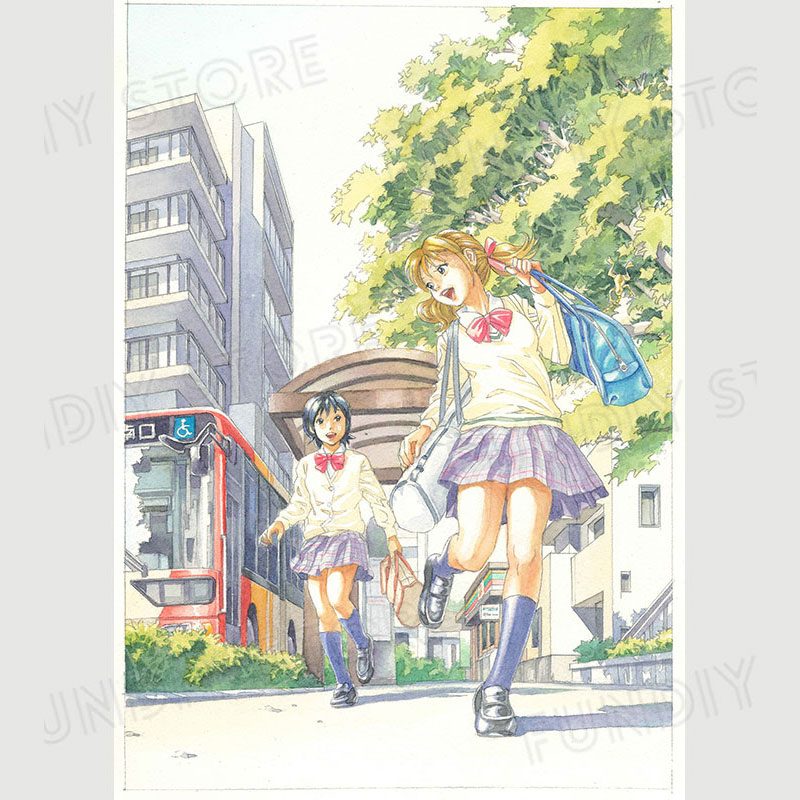 【限定1枚】岸大武郎先生　原画20『ジュリアの法則』バス登校篇