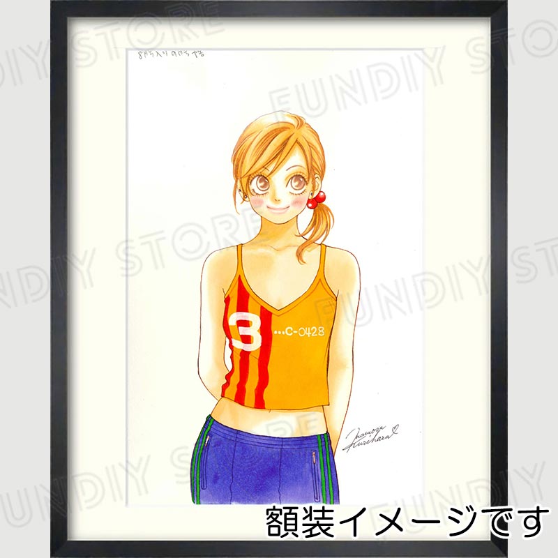【限定1枚】栗原まもる先生　原画18『学園恋愛者！（ミサト）』予告カット用【生原画】
