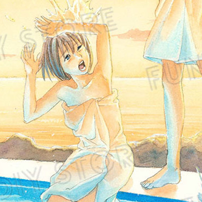 【限定1枚 ★サイレントオークション★11/11 18:00～11/17 23:59まで！】岸大武郎先生　原画18『ジュリアの法則』露天風呂・ジュリアと暦