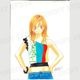 【限定1枚】栗原まもる先生　原画20『学園恋愛者！（ミサト）』予告カット用【生原画】