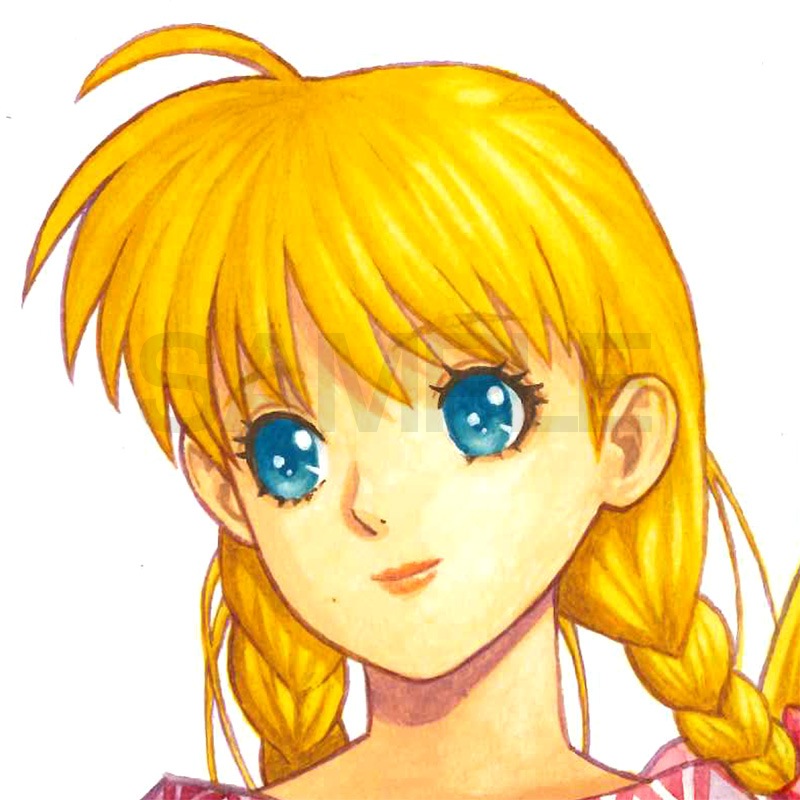 【限定1枚】衣谷遊先生　完成品カラーイラスト色紙3