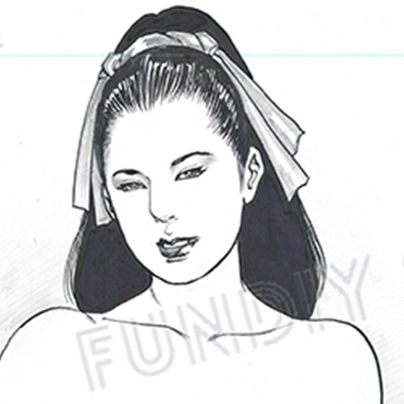 【限定1枚】叶精作「女裏飛脚・あずさ」イラスト10