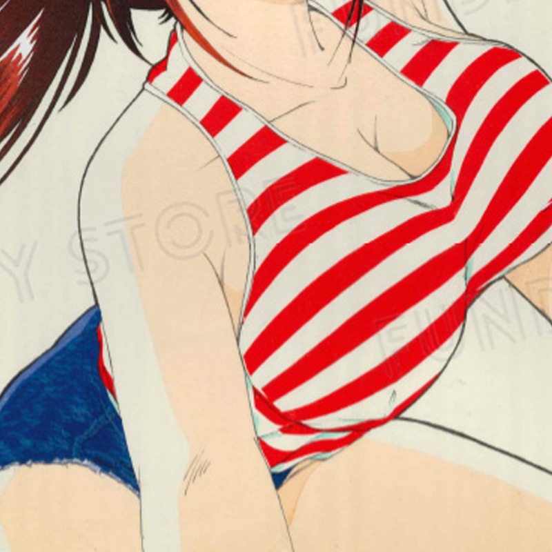 【限定1枚】坂口いく先生　原画14『きりんBREAK A ROAD』1巻カバー用版下原稿