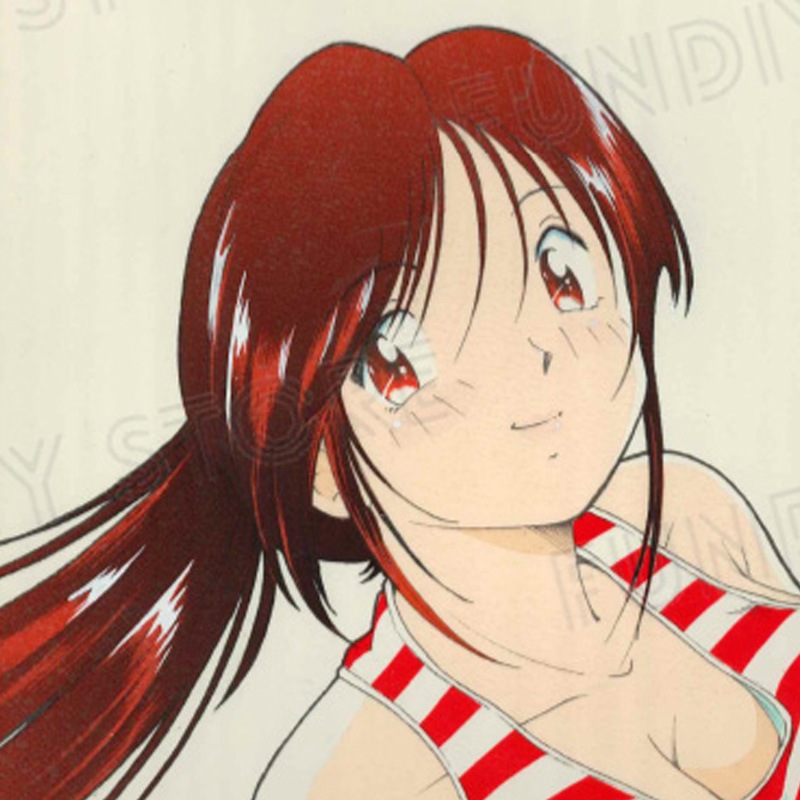 【限定1枚】坂口いく先生　原画14『きりんBREAK A ROAD』1巻カバー用版下原稿