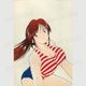 【限定1枚】坂口いく先生　原画14『きりんBREAK A ROAD』1巻カバー用版下原稿