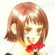 【限定1枚】栗原まもる先生　原画22『太陽の玻璃（砂那枝）』予告カット用【生原画】